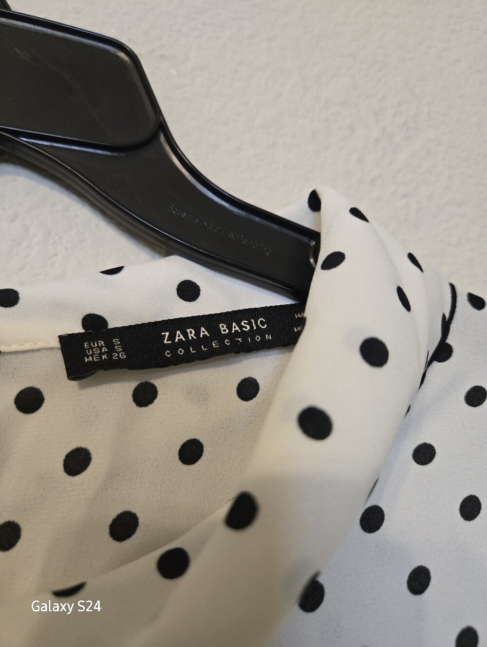 White Polka Dot Women's Blouse